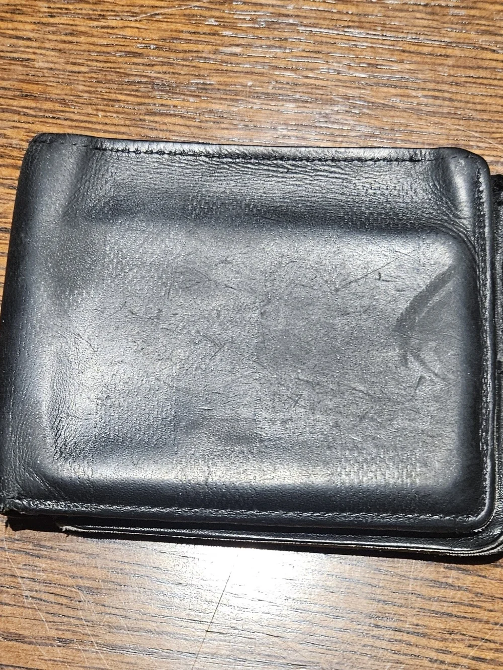Louis Vuitton Black Leather Fold Wallet